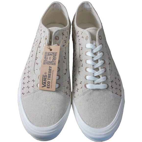 Vans Men's Old Skool Tapered Eco Theory Checkerboard Port Beige shoes Size 9 NIB - Picture 1 of 5